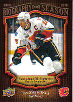 2009 Upper Deck Biography of a Season #BOS14 Jerome Iginla
