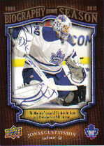 2009 Upper Deck Biography of a Season #BOS17 Jonas Gustabsson