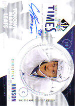 2009 SP Authentic Sign of the Times #ST-CH Christian Hanson