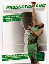 2010 Donruss Production Line Die Cuts Emerald #70 Kendrick Perkins