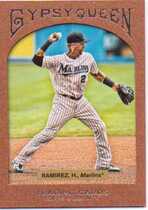 2011 Topps Gypsy Queen Framed Paper Red/Bronze #30 Hanley Ramirez