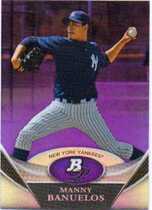 2011 Bowman Platinum Prospects Purple Refractors #BPP29 Manny Banuelos