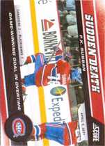 2011 Score Sudden Death #6 P.K. Subban