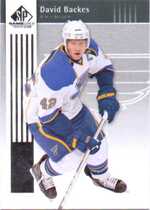 2011 SP Game Used #83 David Backes
