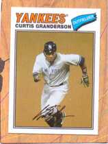 2012 Topps Archives Cloth Stickers #CG Curtis Granderson