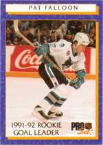 1992 Pro Set Rookie Goal Leaders #4 Pat Falloon