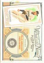 2012 Topps Allen and Ginter Whats in a Name #WIN69 Felix Abraham Hernandez