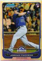 2012 Bowman Chrome Refractors #168 Jordan Pacheco