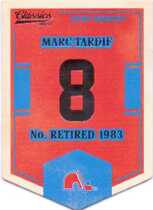 2012 Panini Classics Signatures Banner Numbers #75 Marc Tardif