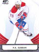 2012 SP Game Used #49 P.K. Subban