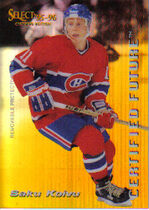 1995 Pinnacle Select Certified Future #5 Saku Koivu