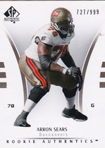 2007 SP Authentic #169 Arron Sears