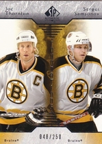 2003 SP Authentic Foundations #F2 Joe Thornton|Sergi Samsonov