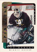 1996 Pinnacle Be a Player Autos #61 Guy Hebert