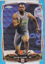 2014 Topps Chrome Blue Wave Refractor #152 Justin Gilbert