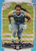 2014 Topps Chrome Blue Wave Refractor #195 Jason Verrett