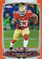 2014 Topps Chrome Orange Refractor #20 Navorro Bowman