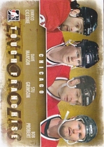 2011 ITG Enforcers #6 Bob Probert|Dave Manson|Enrico Ciccone|Stu Grimson