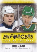 2011 ITG Enforcers #48 Basil McRae|John Kordic