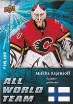 2009 Upper Deck All World #AW24 Miikka Kiprusoff