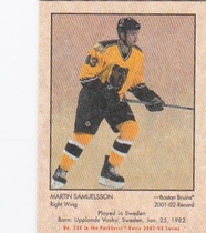 2002 Parkhurst Retro Minis #234 Martin Samuelsson
