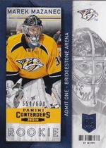 2013 Panini Contenders #147 Marek Mazanec