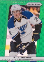 2013 Panini Prizm Prizms Green #180 T.J. Oshie
