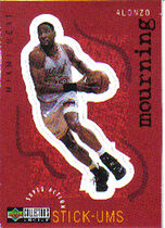 1997 Upper Deck Collectors Choice Stick'Ums #S14 Alonzo Mourning