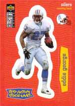 1997 Upper Deck Collectors Choice Stick-Ums #S26 Eddie George