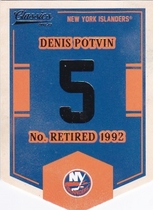 2012 Panini Classics Signatures Banner Numbers #EN49 Denis Potvin