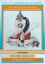 2009 Upper Deck OPC Record Breakers #RB3 Steve Mason