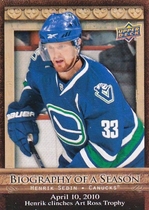 2010 Upper Deck Biography of A Season #BOS3 Henrik Sedin