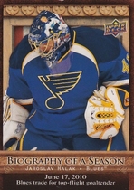 2010 Upper Deck Biography of A Season #BOS10 Jaroslav Halak