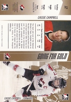 2006 ITG Going For Gold Canadian Women's National Team #12 Cassie Campbell
