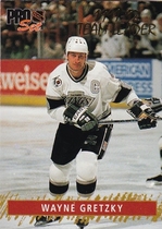 1992 Pro Set Gold Team Leaders #6 Wayne Gretzky