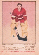 2001 Parkhurst Reprints #PR45 Terry Sawchuk
