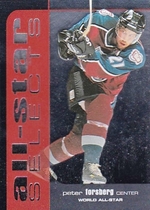 1999 BAP Memorabilia Selects Silver #SL-01 Peter Forsberg