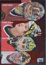 2003 BAP Memorabilia Deep in the Crease #DC-2 Jocelyn Thibault|Michael Leighton|Craig Anderson|Steve Passmore