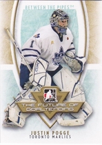 2007 ITG Between The Pipes The Future of Goaltending #FOG-07 Justin Pogge