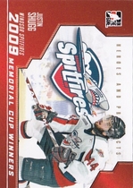 2009 ITG Heroes and Prospects Memorial Cup Winners #MC-13 Justin Shugg