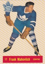 1992 Parkhurst Reprints #PR-29 Frank Mahovlich
