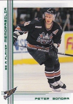 2000 BAP Memorabilia Emerald Prototype #74 Peter Bondra