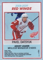 2009 Upper Deck OPC Team Checklist #TC11 Detroit Wings