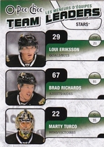 2010 Upper Deck O-Pee-Chee OPC Team Leaders #TL-10 Brad Richards|Loui Eriksson|Marty Turco