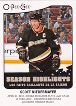 2010 Upper Deck O-Pee-Chee OPC Season Highlights #SH7 Scott Niedermayer