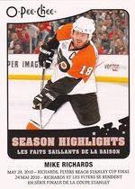 2010 Upper Deck O-Pee-Chee OPC Season Highlights #SH13 Mike Richards