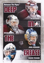 2010 ITG Between The Pipes Deep In The Crease #DC-08 Brian Elliott|Calvin Pickard|John Grahame|Peter Budaj