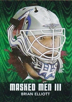 2010 ITG Between The Pipes Masked Men III Emerald #MM-07 Brian Elliott