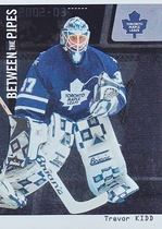 2002 BAP Between the Pipes Prototype Silver #46 Trevor Kidd
