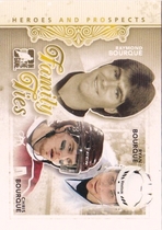 2011 ITG Heroes and Prospects Family Ties #FT-04 Chris Bourque|Ray Bourque|Ryan Bourque